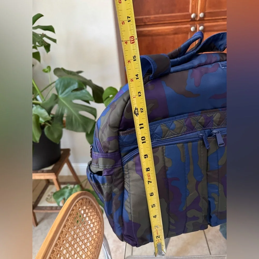 Lug Camouflage Blue and Green Backpack weekender‎ travel bag